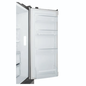 Westinghouse 564L Silver Quad Door Refrigerator with In-Door Water Dispenser WQE5660SA, Side Door Open View