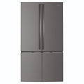 Westinghouse 541L Dark Stainless Quad Door Refrigerator WQE6000BB, Front View