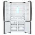 Westinghouse 541L Dark Stainless Quad Door Refrigerator WQE6000BB, Front View With Double Door Open View
