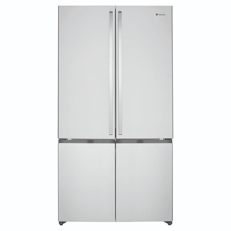 Westinghouse 541L Stainless Steel Quad Door Refrigerator with In-Door Dispenser WQE6000SB, Front View 