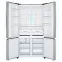 Westinghouse 541L Stainless Steel Quad Door Refrigerator with In-Door Dispenser WQE6000SB, Front View With Double Door Open View