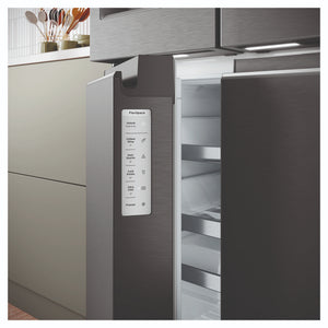 Westinghouse 609L Black Quad Door Refrigerator with In-Door Ice Dispenser WQE6170BB, Feature View
