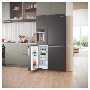 Westinghouse 609L Black Quad Door Refrigerator with In-Door Ice Dispenser WQE6170BB, Lifestyle View 5