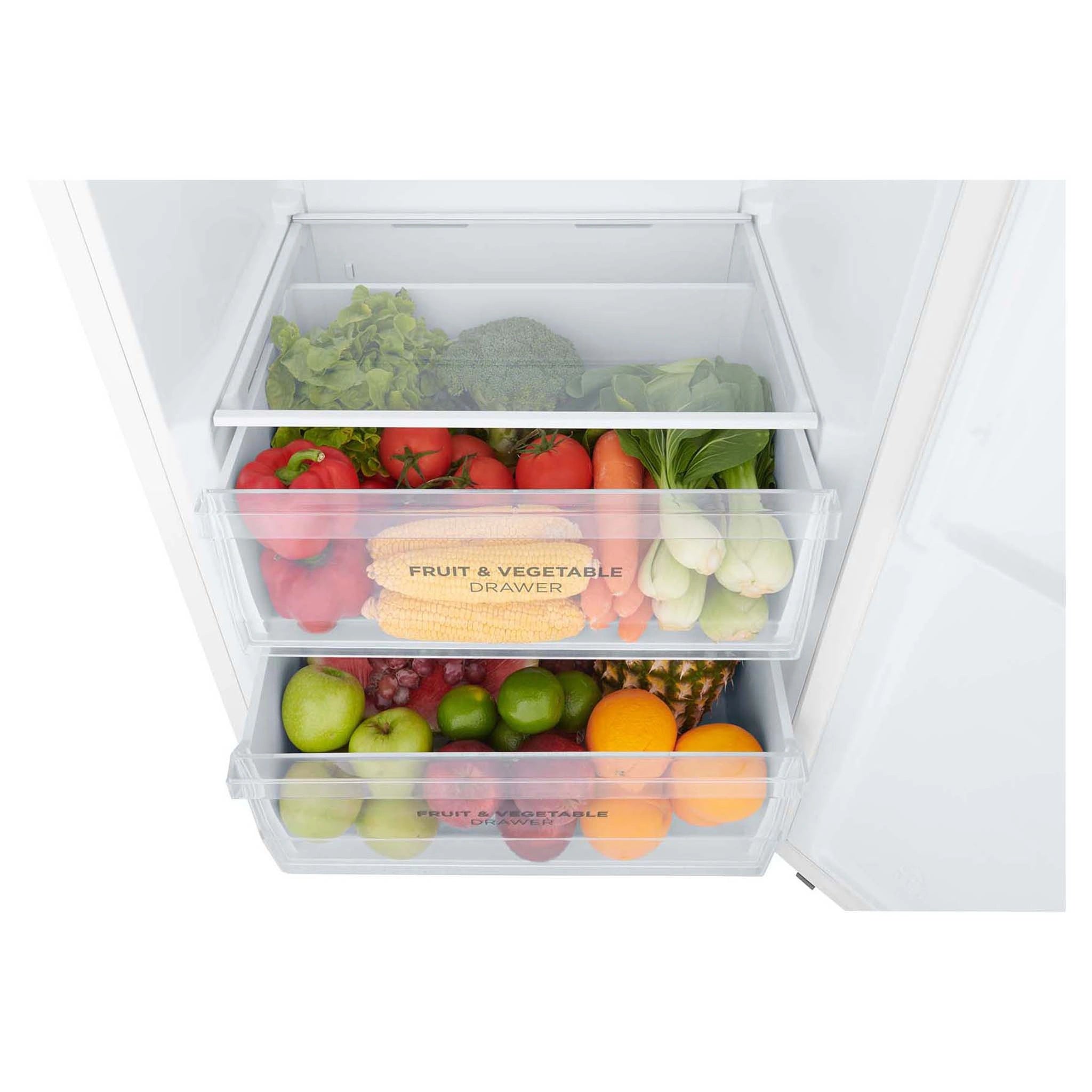 Westinghouse 322L White Single Door Refrigerator WRB3504WB, Crisper View