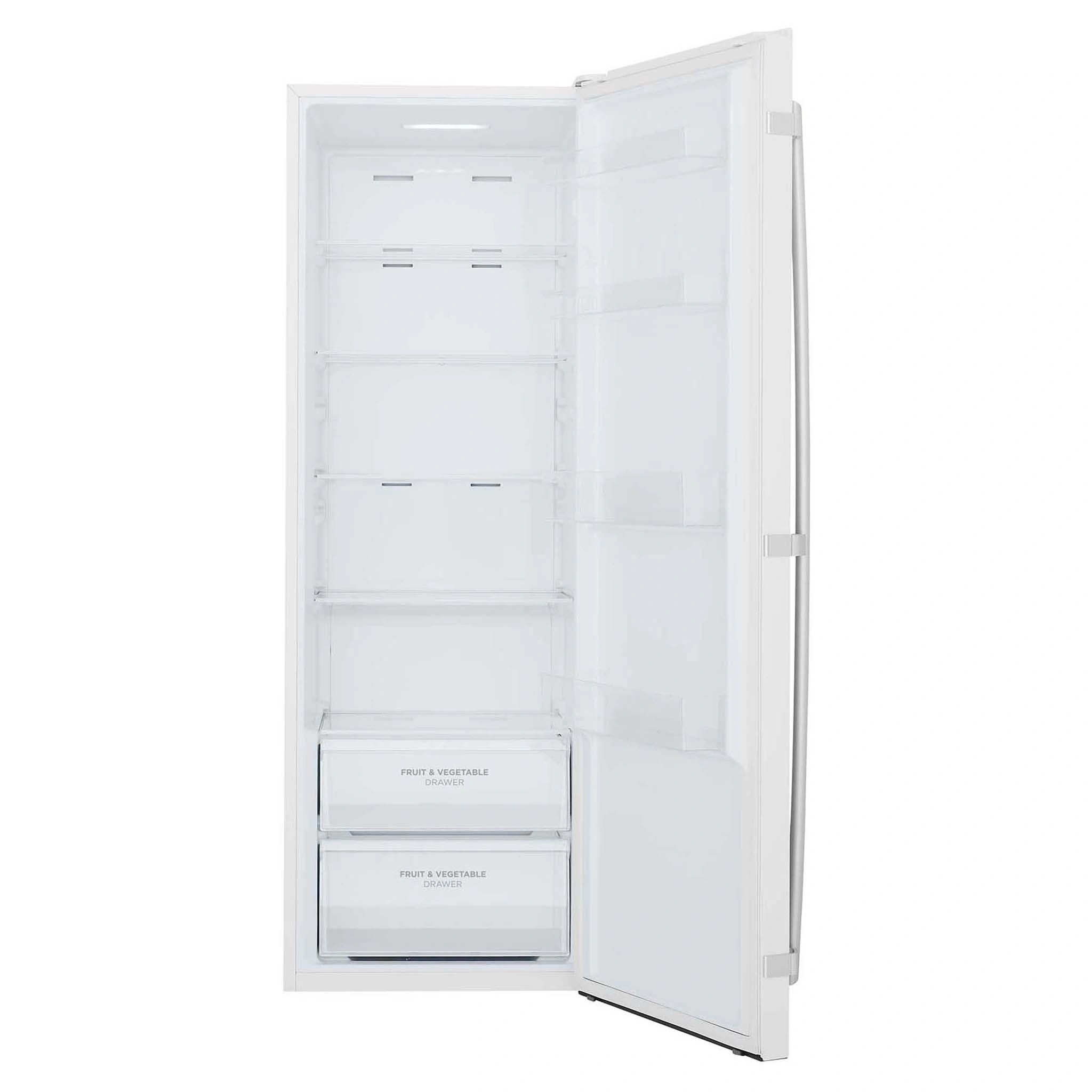 Westinghouse 322L White Single Door Refrigerator WRB3504WB, Open Door View