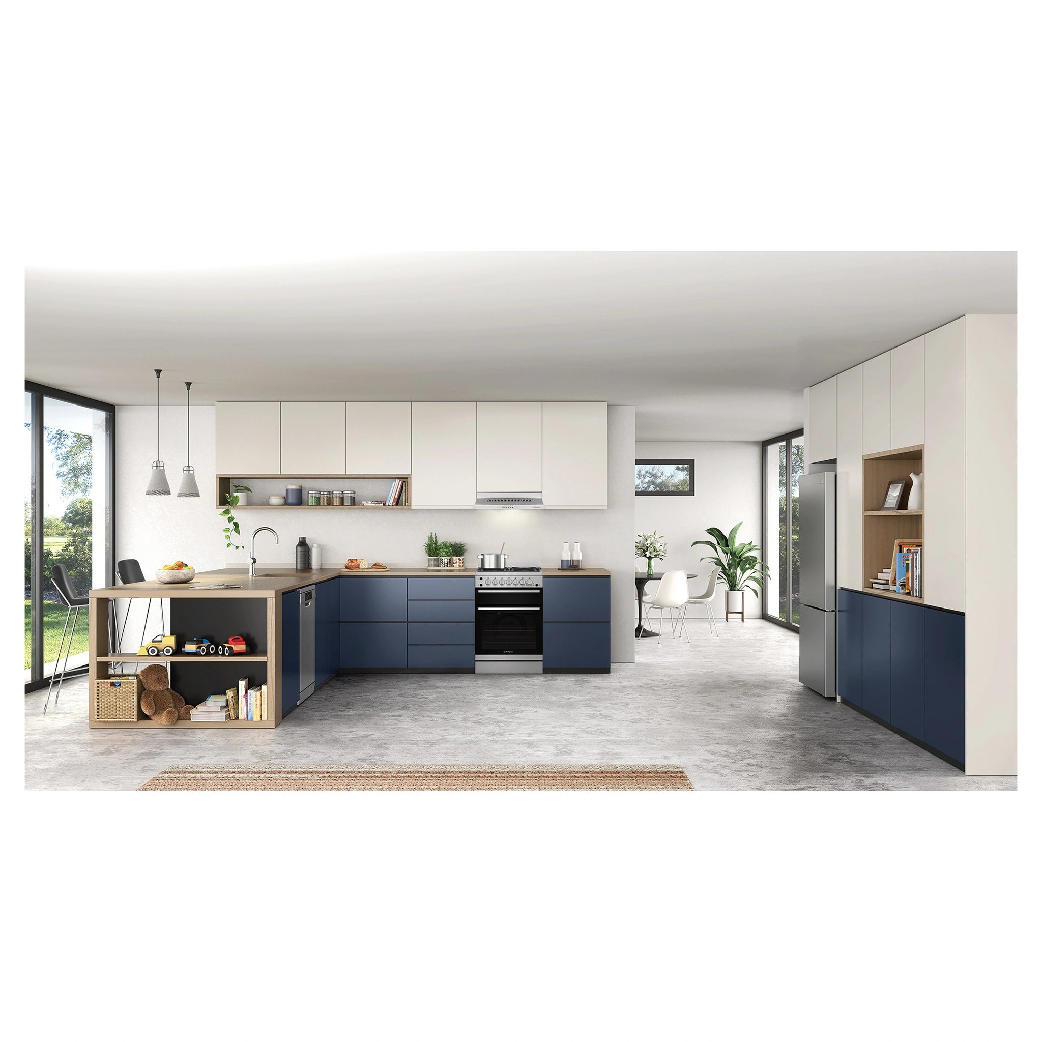 Westinghouse 60cm Fixed Stainless Steel Rangehood WRF613SA, Lifestyle View