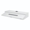 Westinghouse 90cm Fixed Rangehood with Centrifugal Fan – White WRF910WA, Front View
