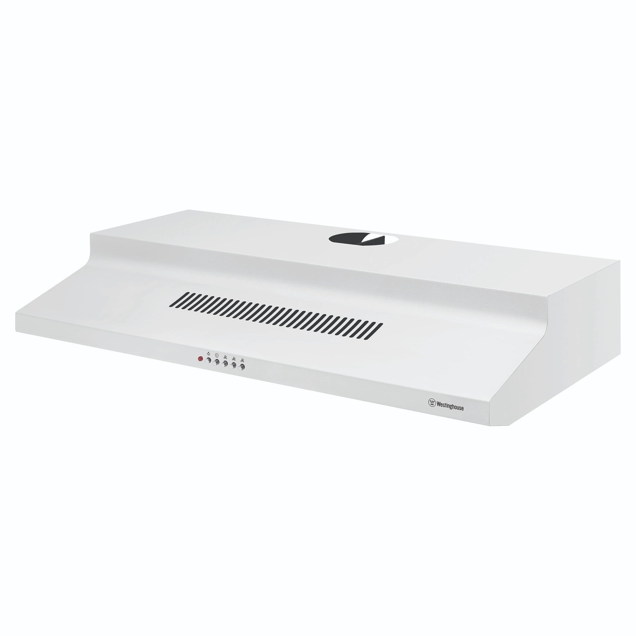Westinghouse 90cm Universal Fixed Rangehood – White WRF913WA, Front View