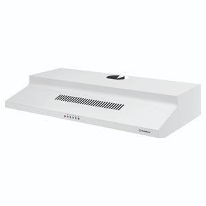 Westinghouse 90cm Universal Fixed Rangehood – White WRF913WA, Front View