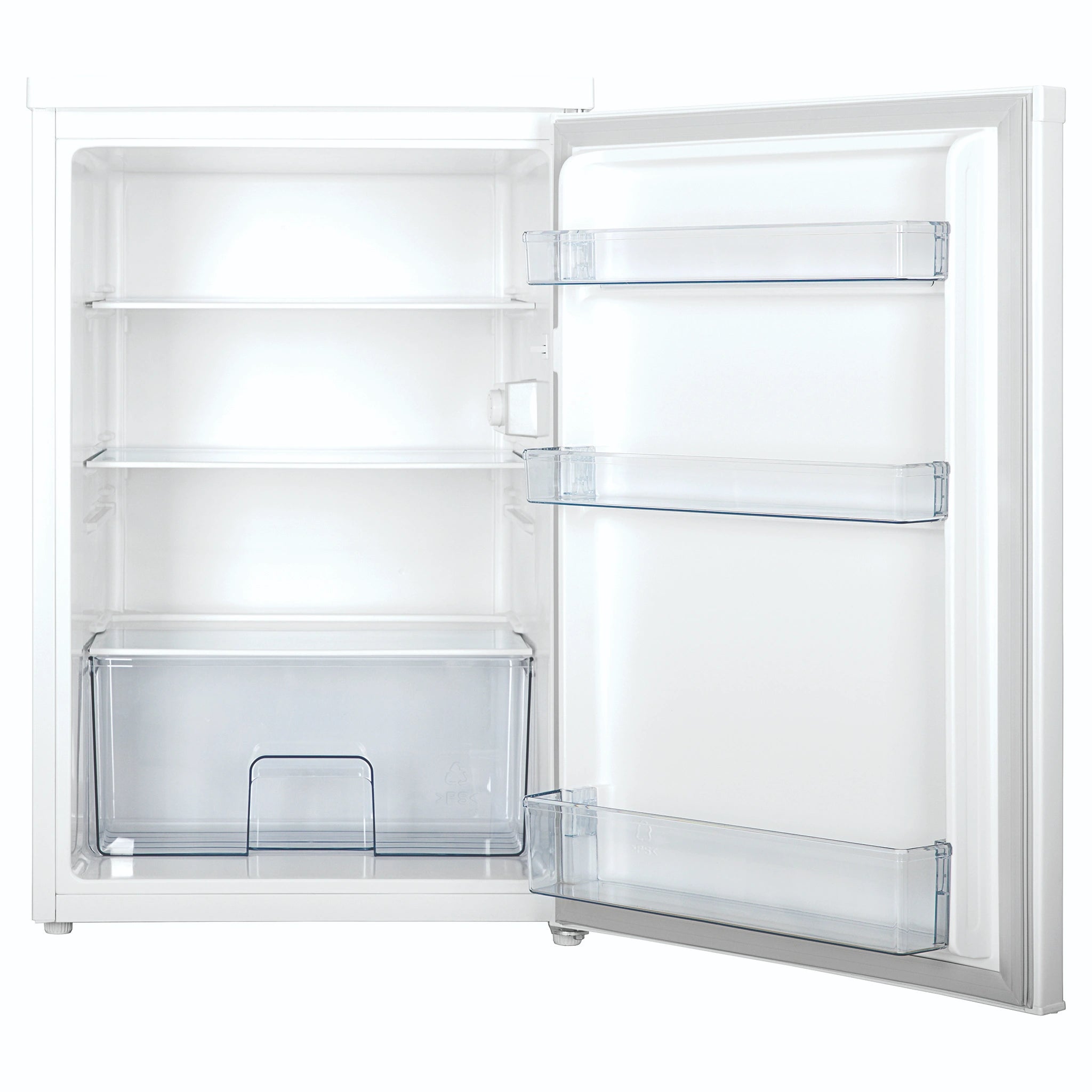 Westinghouse 133L White Bar Refrigerator WRM1400WD, Door Open View