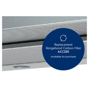 Westinghouse 60cm Slideout Stainless Steel Trimmed Rangehood WRR626SB, Feature View