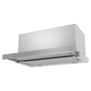 Westinghouse 60cm Slideout Stainless Steel Trimmed Rangehood WRR626SB, Front View