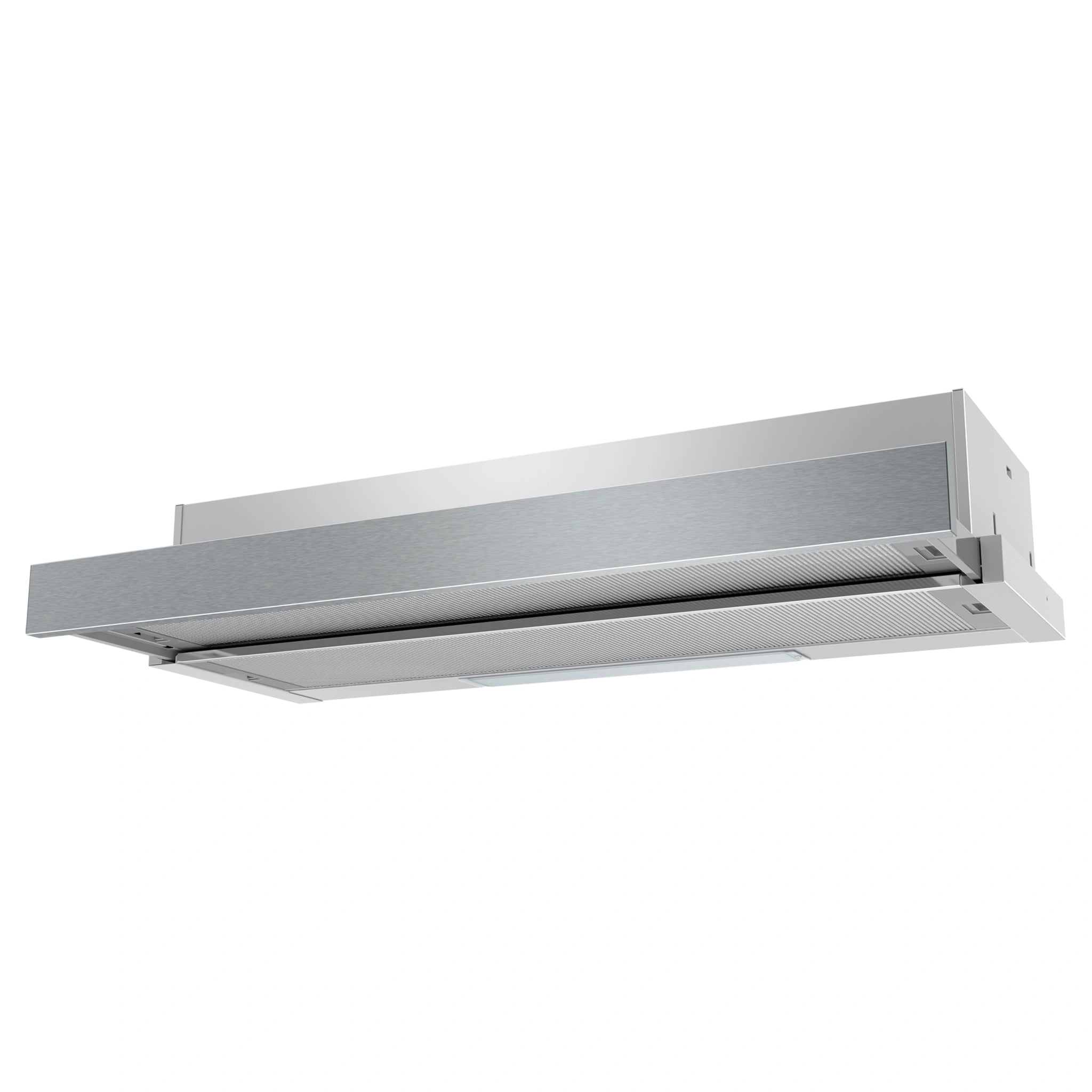 Westinghouse 90cm Stainless Steel Slideout Rangehood – Front Recirculation WRR914SB, Front View