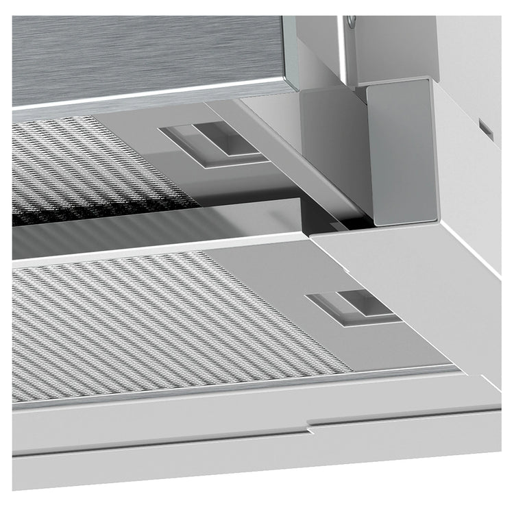 Westinghouse 90cm Stainless Steel Slideout Trimmed Rangehood WRR926SB, Left View
