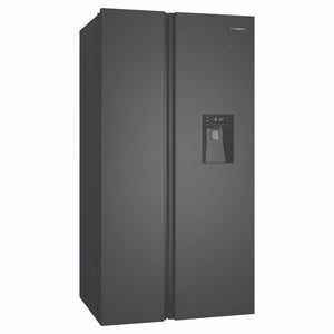 Westinghouse 619L Side-By-Side Fridge WSE6640BA, Right Side View