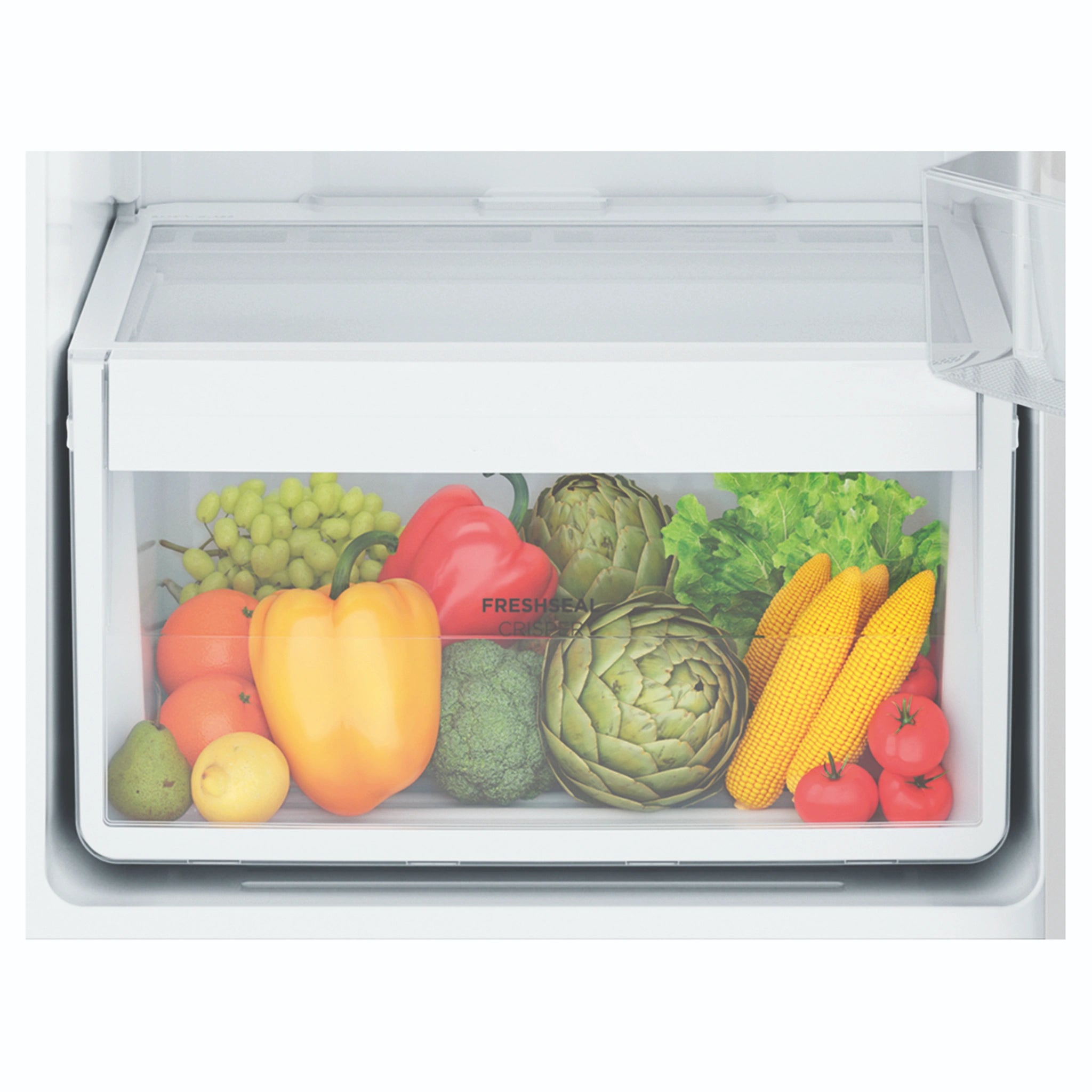 Westinghouse 312L Top Mount Fridge - Silver WTM3100SLX, Fresh Zone View
