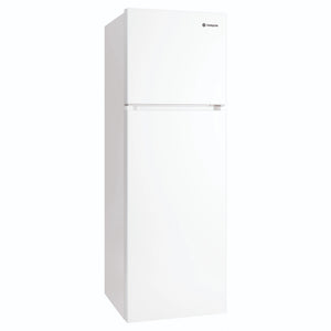 Westinghouse 341L Top Mount Fridge - White WTM3400WLX, Front Left Side View