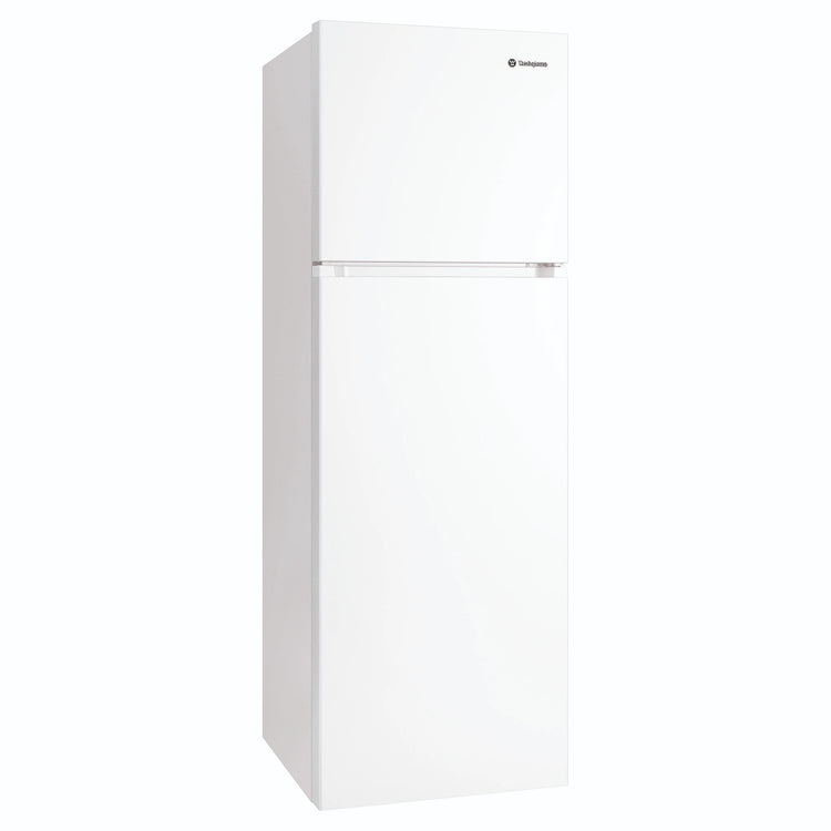 Westinghouse 341L Top Mount Fridge - White WTM3400WLX, Front Left Side View