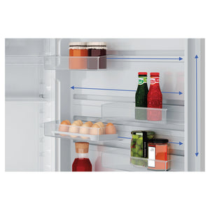 Westinghouse 431L Top Freezer Fridge - White WTM4302WDL, Fridge Door View Storages