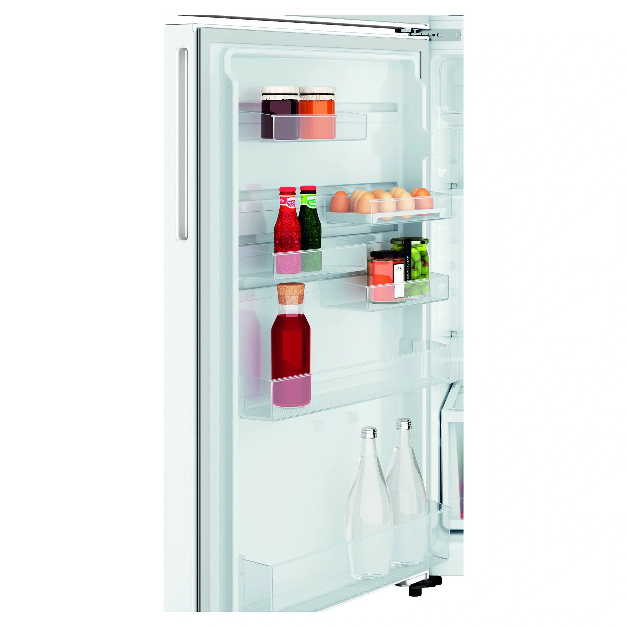 Westinghouse 431L Top Freezer Fridge - White WTM4302WDL, Fridge Door View Storages 2
