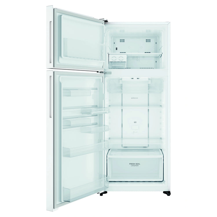 Westinghouse 431L Top Freezer Fridge - White WTM4302WDL, Front View With Door Open