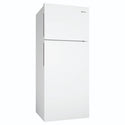 Westinghouse 431L Top Mount Fridge, White WTM4302WDR, Left Side View