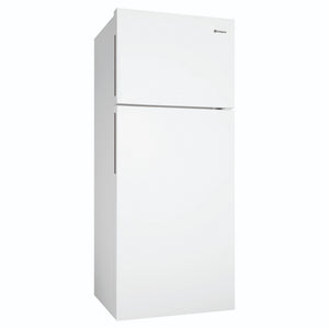 Westinghouse 431L Top Mount Fridge, White WTM4302WDR, Left Side View