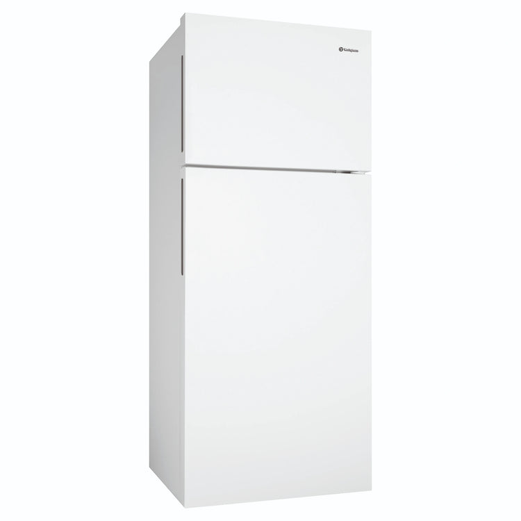 Westinghouse 431L Top Mount Fridge, White WTM4302WDR, Left Side View