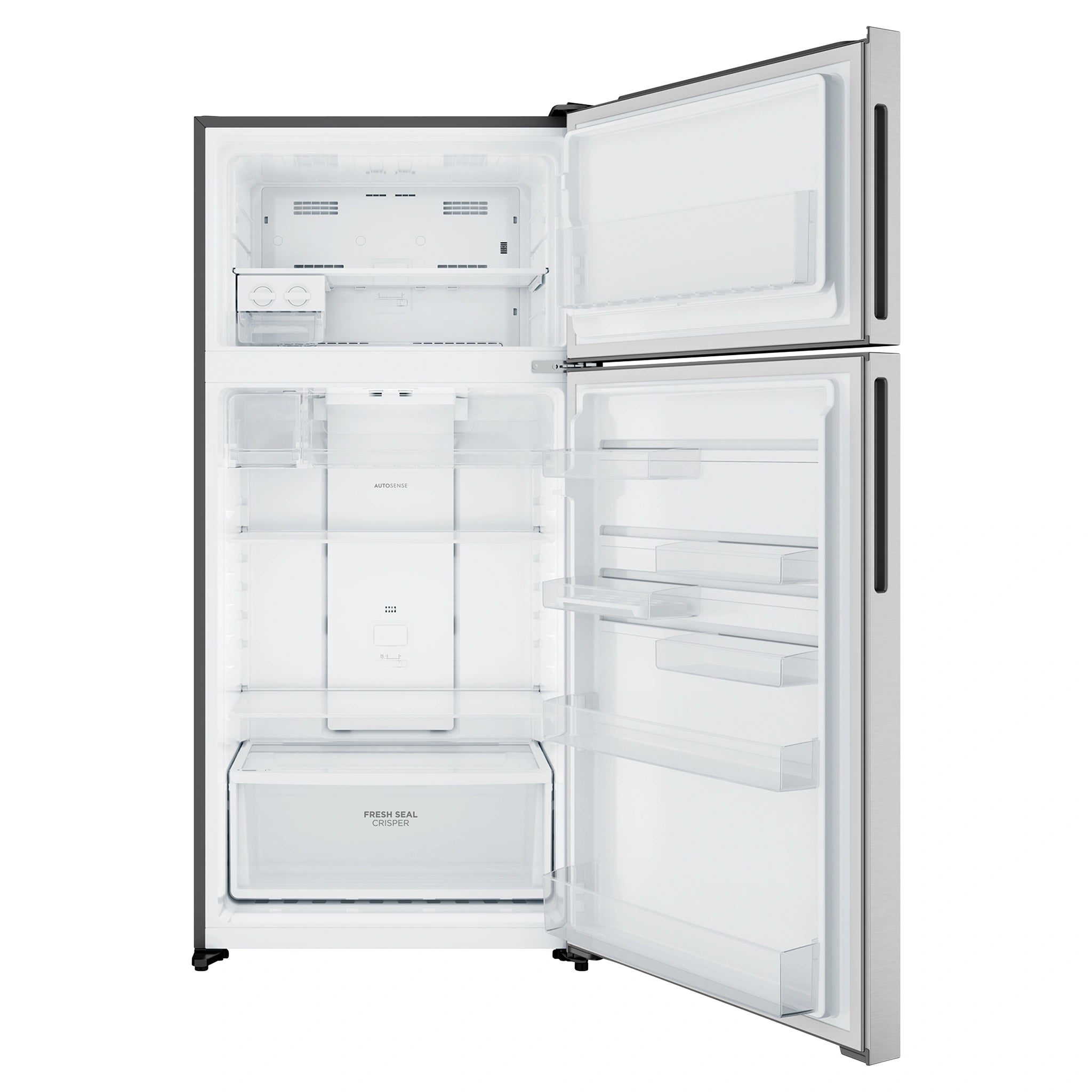 Westinghouse WTM5002SDR 503L Top Mount Fridge, Front View With Door Open