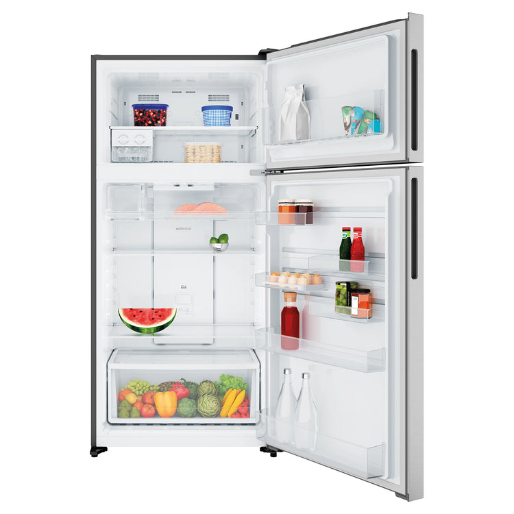 Westinghouse WTM5002SDR 503L Top Mount Fridge, Front View With Door Open Storages