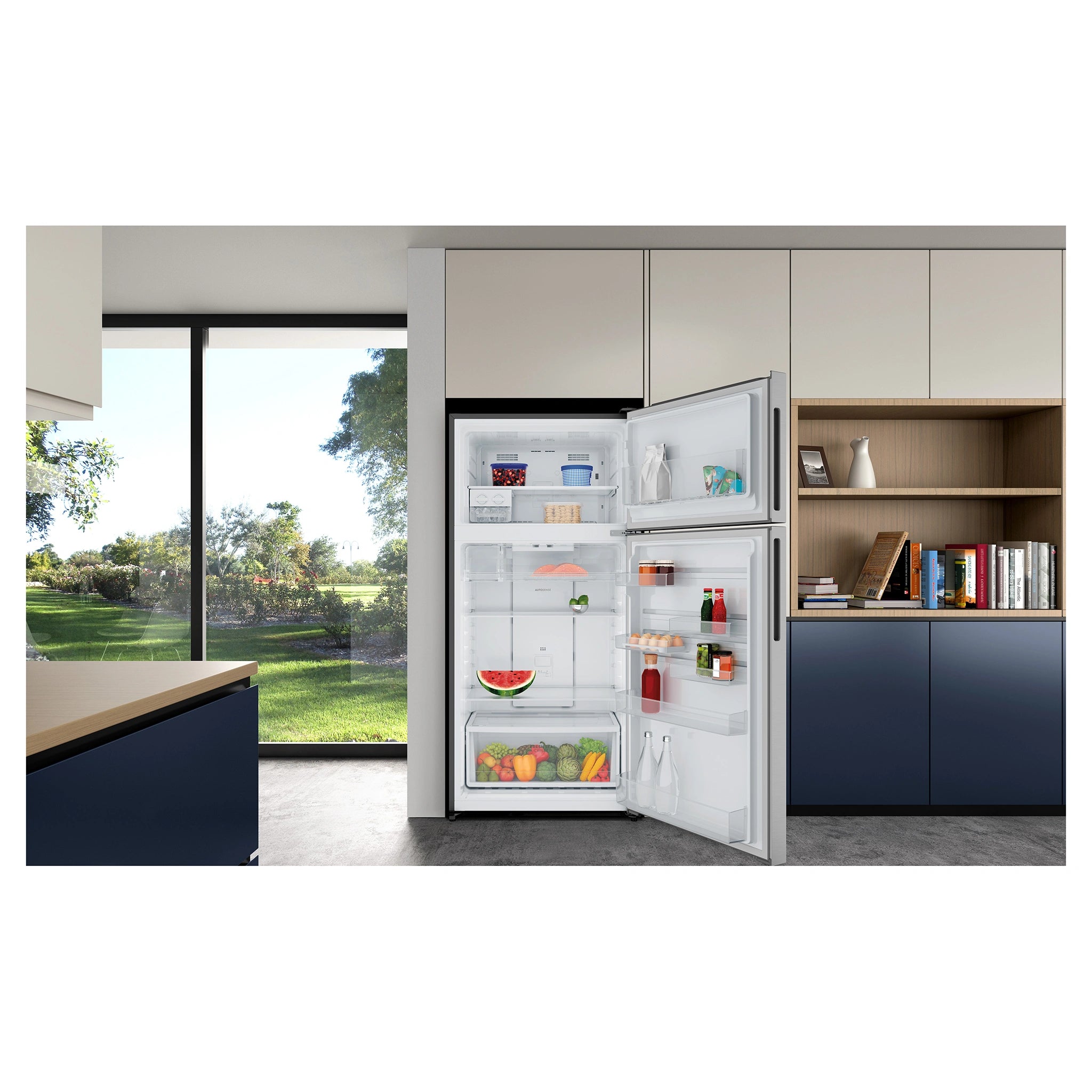 Westinghouse WTM5002SDR 503L Top Mount Fridge, Lifestyle View