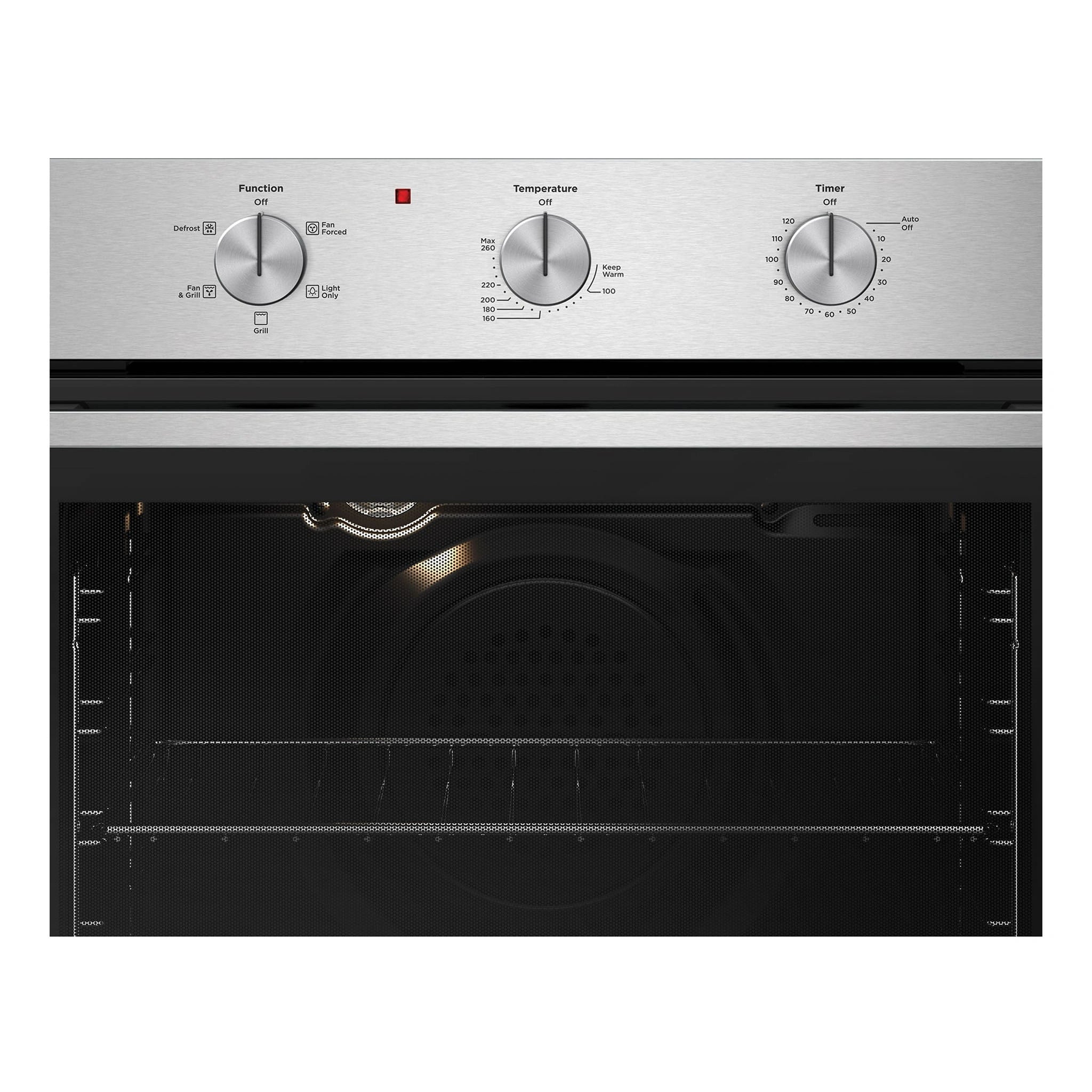 Westinghouse 60cm Stainless Steel Multi-Function Oven WVE6314SD, Control Panel