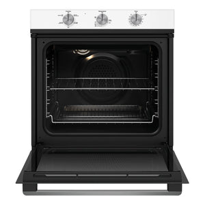 Westinghouse 60cm Multi-Function Oven White WVE6314WD, Front View with Open Door