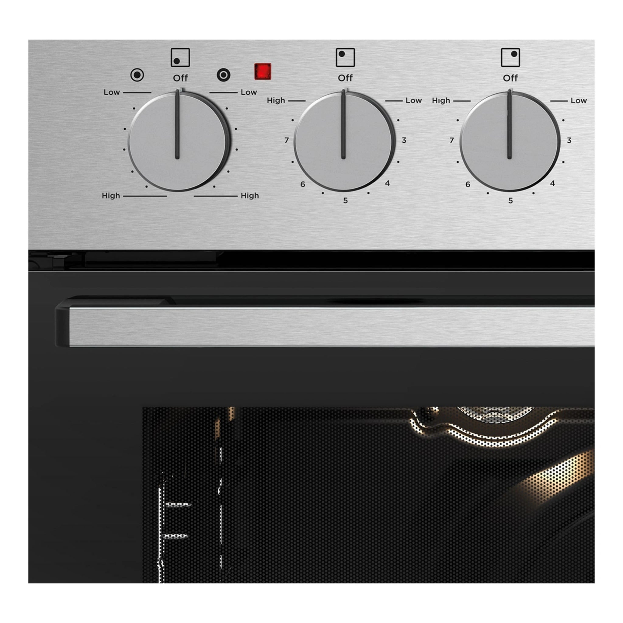 Westinghouse 60cm Electric Oven & 60cm Ceramic Cooktop Pack WVE645SC, Control Panel