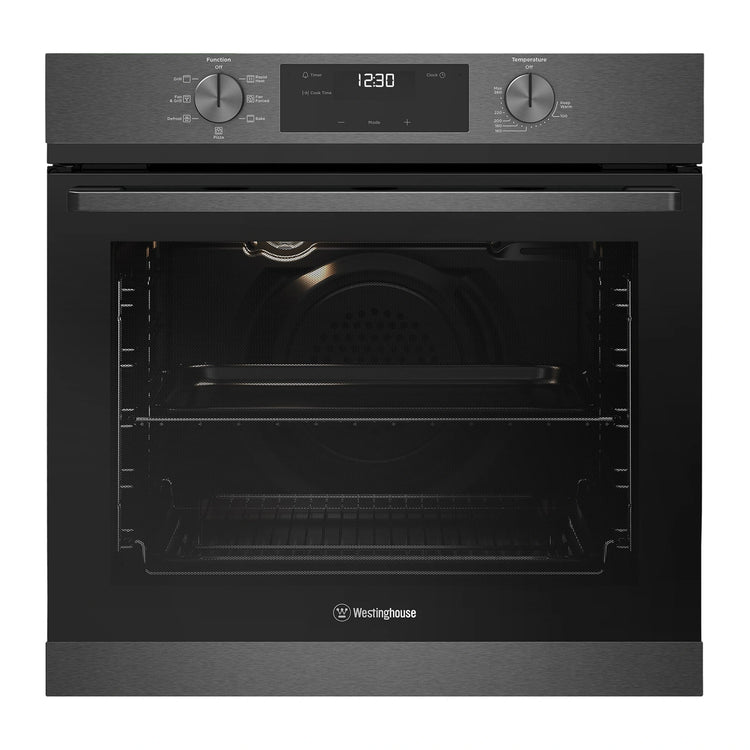 Westinghouse 60cm Multi-Function Dark Stainless Steel WVE6515DD, Front View