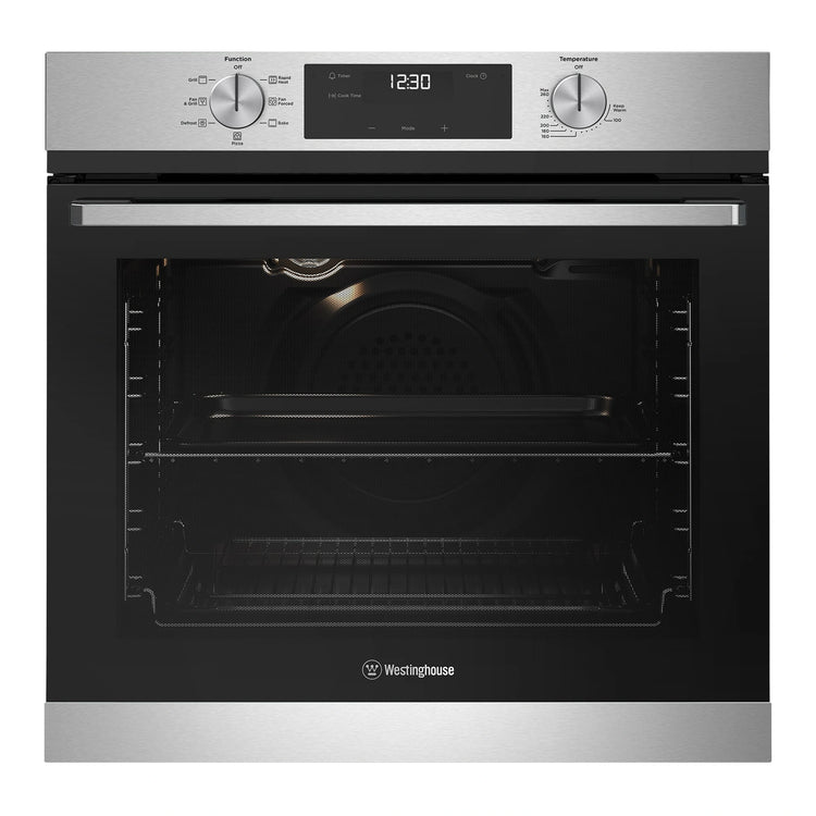 Westinghouse 60cm Stainless Steel Multi-Function Oven WVE6515SD, Front View