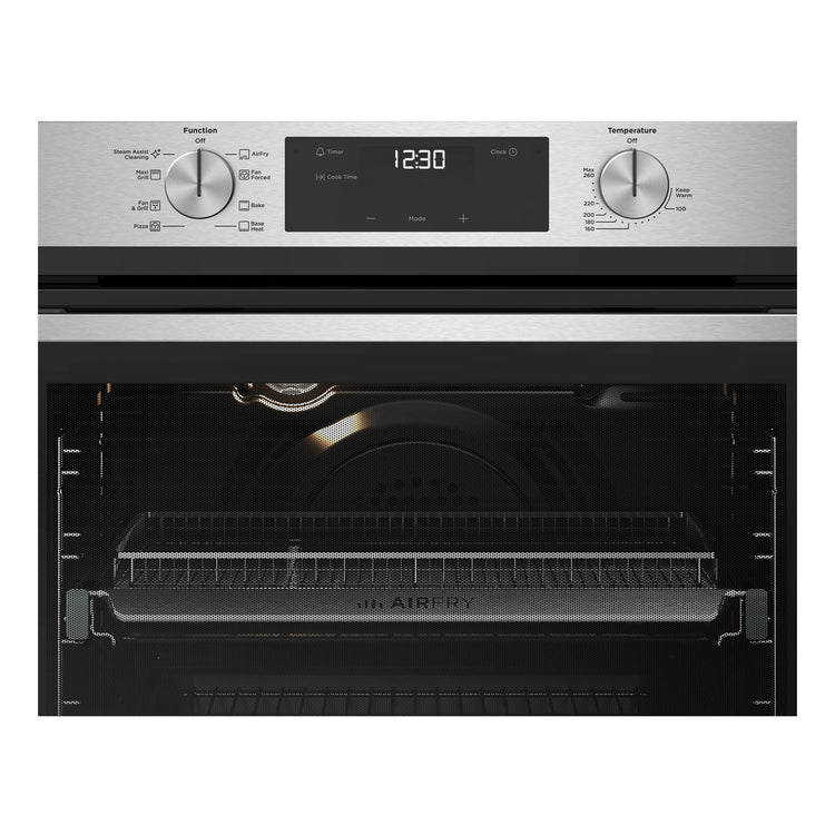 Westinghouse 60cm Multi-Function Oven with AirFry Stainless Steel WVE6516SD, Control Panel View