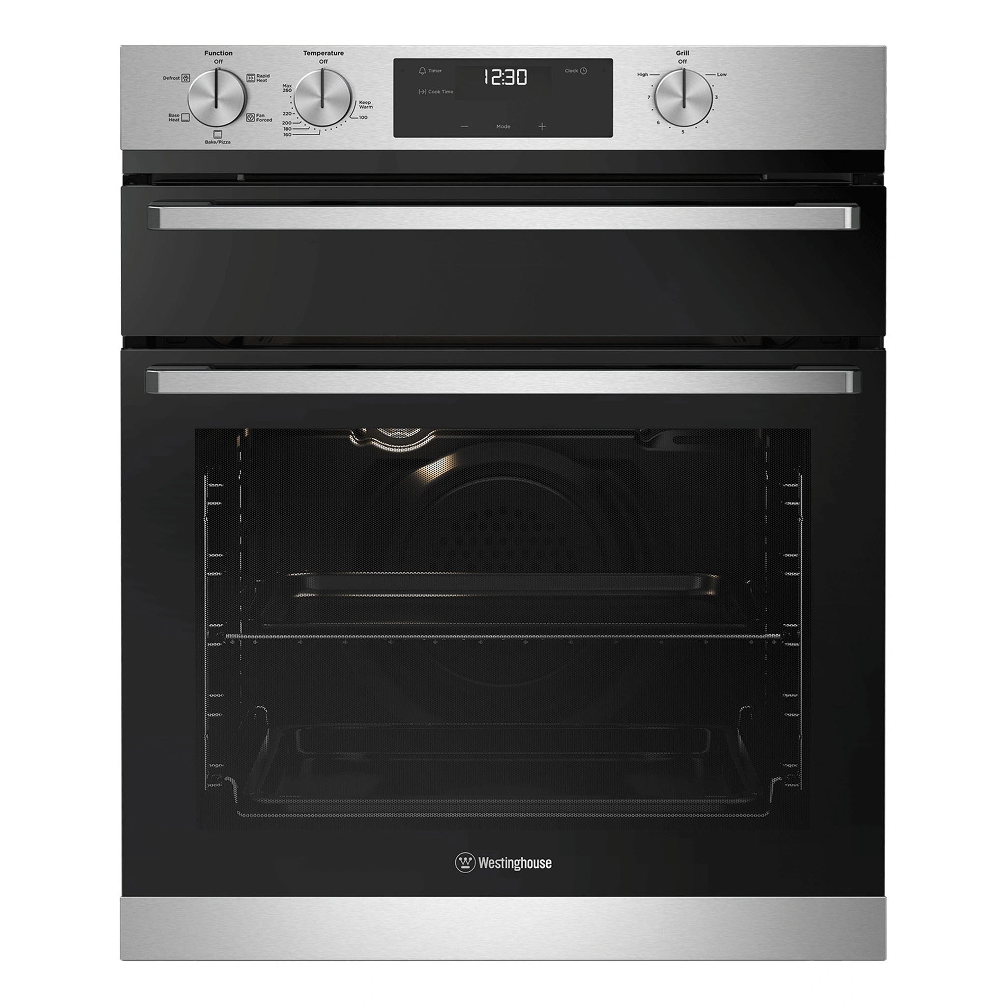 Westinghouse WVE6555SD 60cm Multi-Function Oven with Separate Grill Stainless Steel