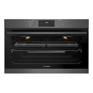 Westinghouse 90cm Multi-Function Oven with Air Fry Dark Stainless Steel WVE9516DD, Front View