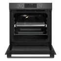 Westinghouse 60cm Multi-Function Pyrolytic Oven with Air Fry Dark Stainless Steel WVEP6716DD, Front View With Door Open