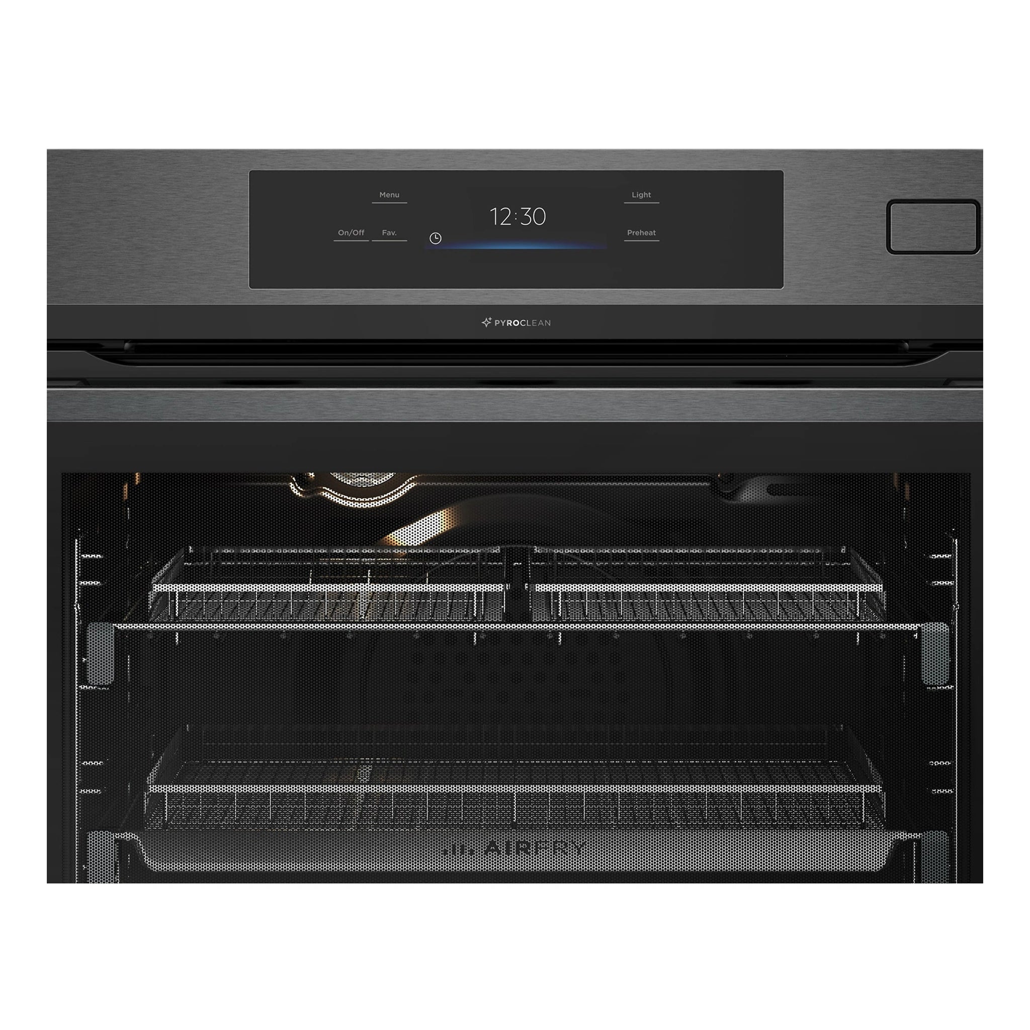 Westinghouse 60cm Multi-Function Pyrolytic Oven with Air Fry and Steam Roast, Dark Stainless Steel WVEP6918DD, Control Panel View