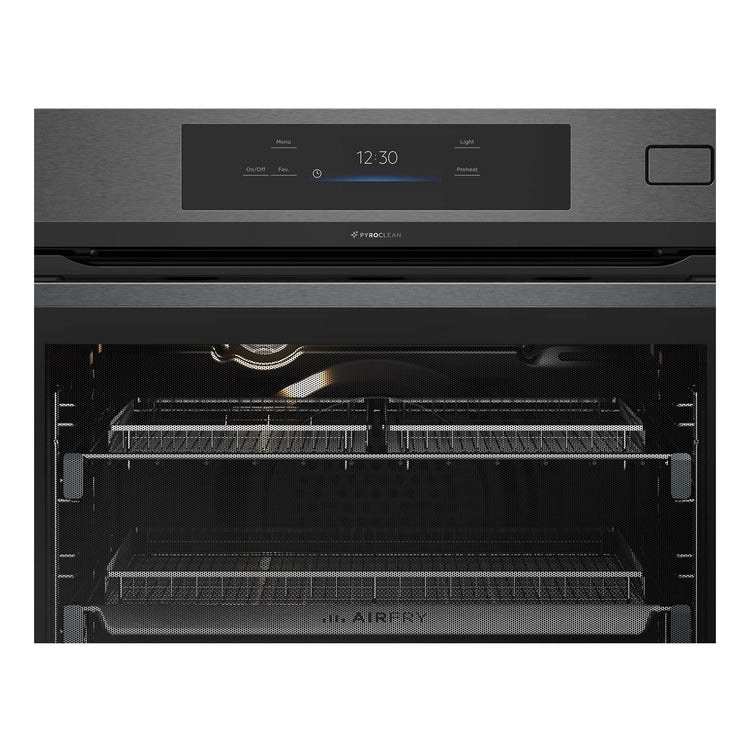 Westinghouse 60cm Multi-Function Pyrolytic Oven with Air Fry and Steam Roast, Dark Stainless Steel WVEP6918DD, Control Panel View