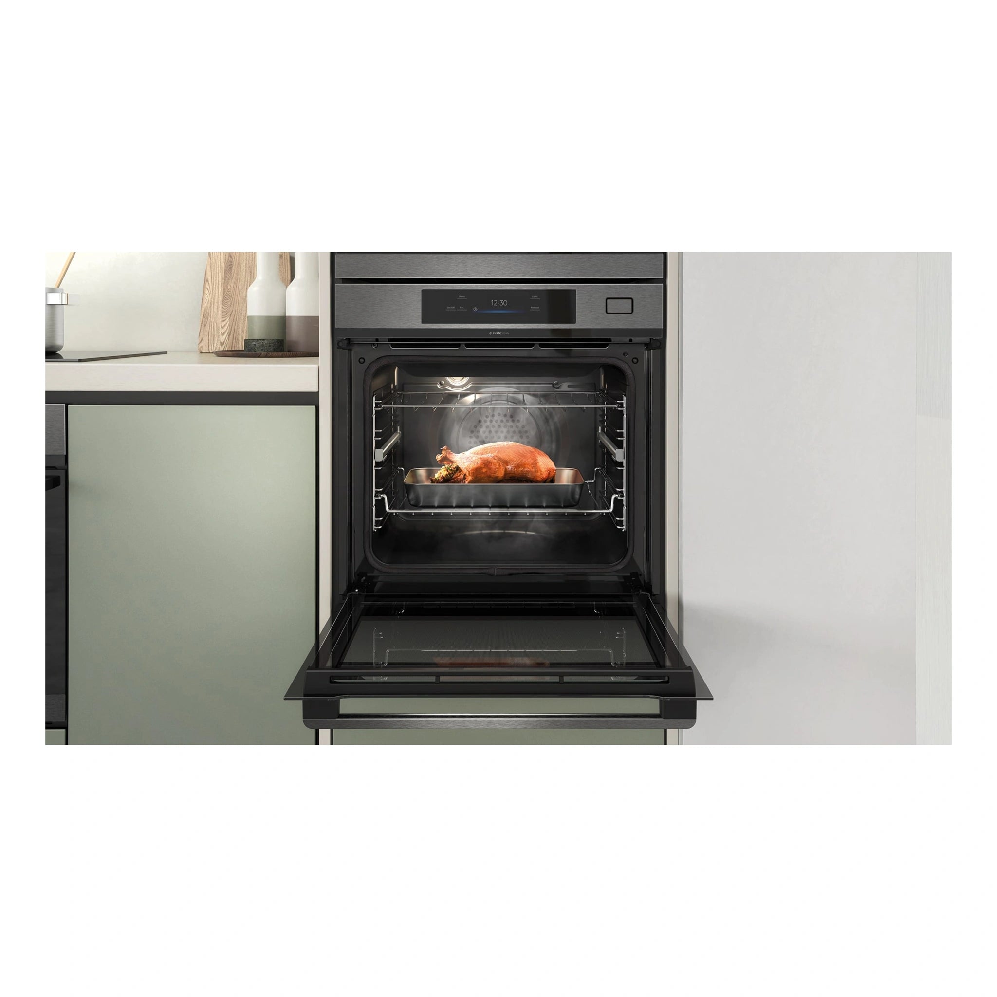 Westinghouse 60cm Multi-Function Pyrolytic Oven with Air Fry and Steam Roast, Dark Stainless Steel WVEP6918DD, Feature