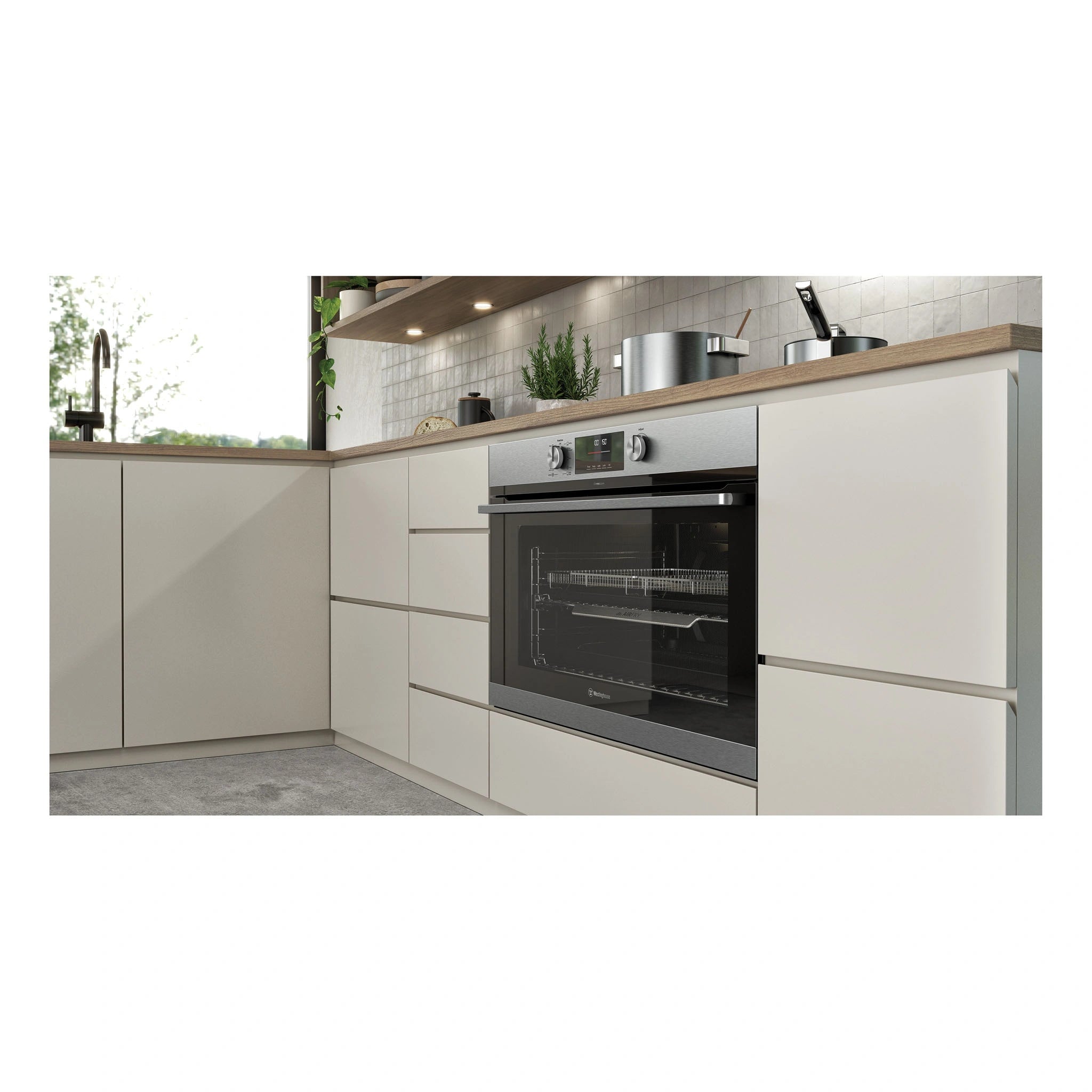 Westinghouse WVEP9716SD 90cm Multi-Function Pyrolytic Oven with Air Fry Stainless Steel