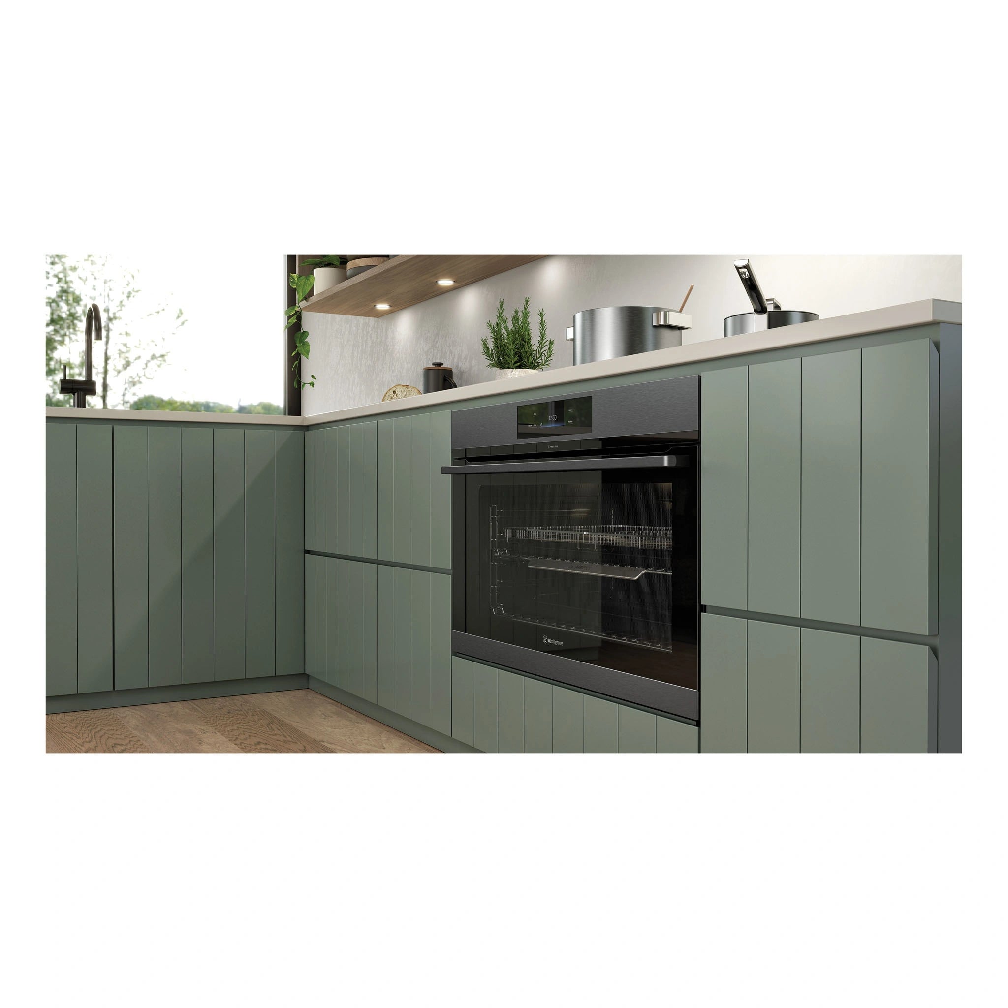 Westinghouse WVEP9917DD 90cm Multi-Function Pyrolytic Oven and Steam Bake Dark Stainless Steel