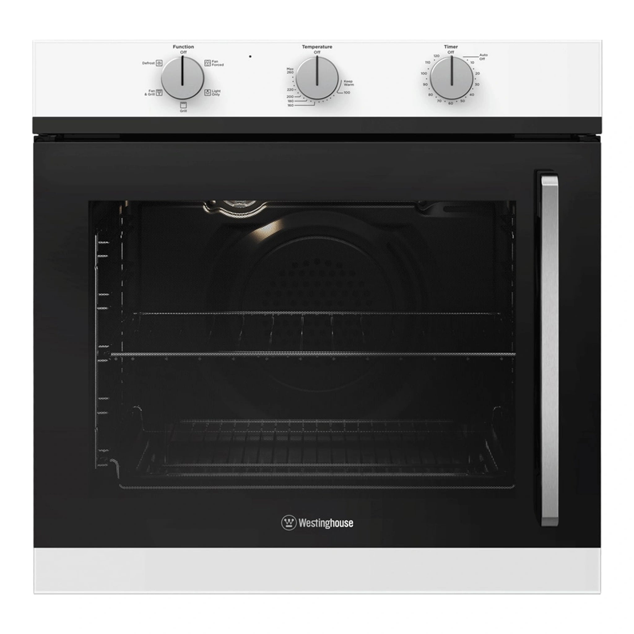 Westinghouse 60cm Electric Built-In Oven WVES613WCL, Front View