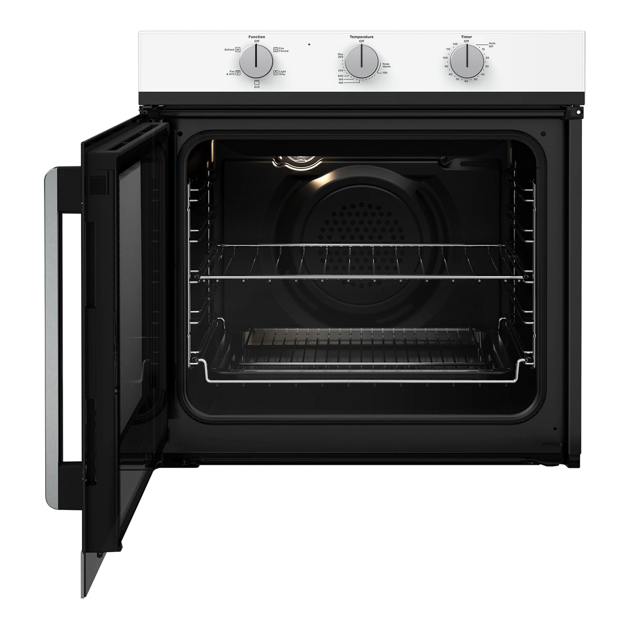 Westinghouse 60cm Electric Built-In Oven WVES613WCL, Front View With Door Open