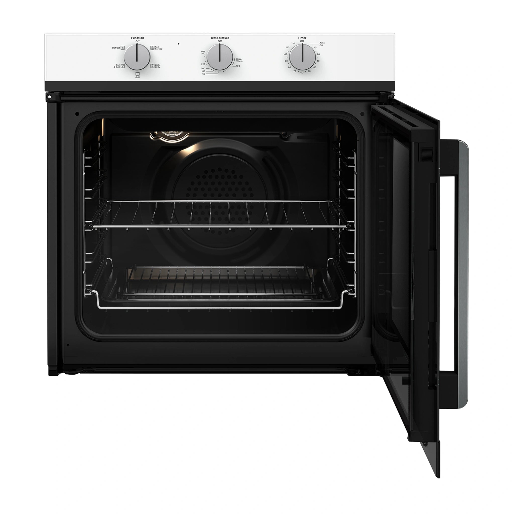 Westinghouse 60cm Electric Built-In Oven WVES613WCR, Front View With Door Open