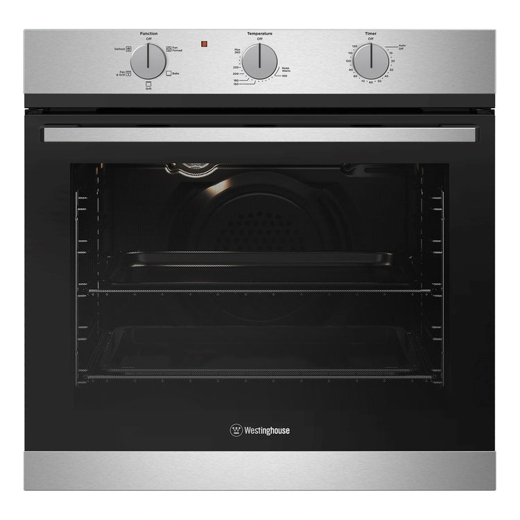 Westinghouse 60cm Multi-Function Gas Oven Stainless Steel WVG6314SD, Front View