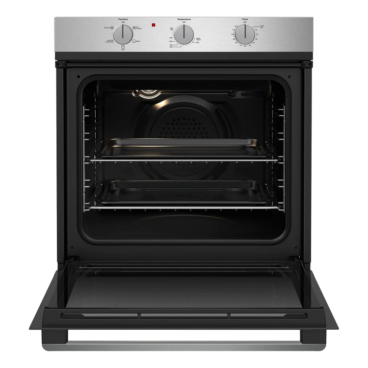 Westinghouse 60cm Multi-Function Gas Oven Stainless Steel WVG6314SD, Front View With Door Open View